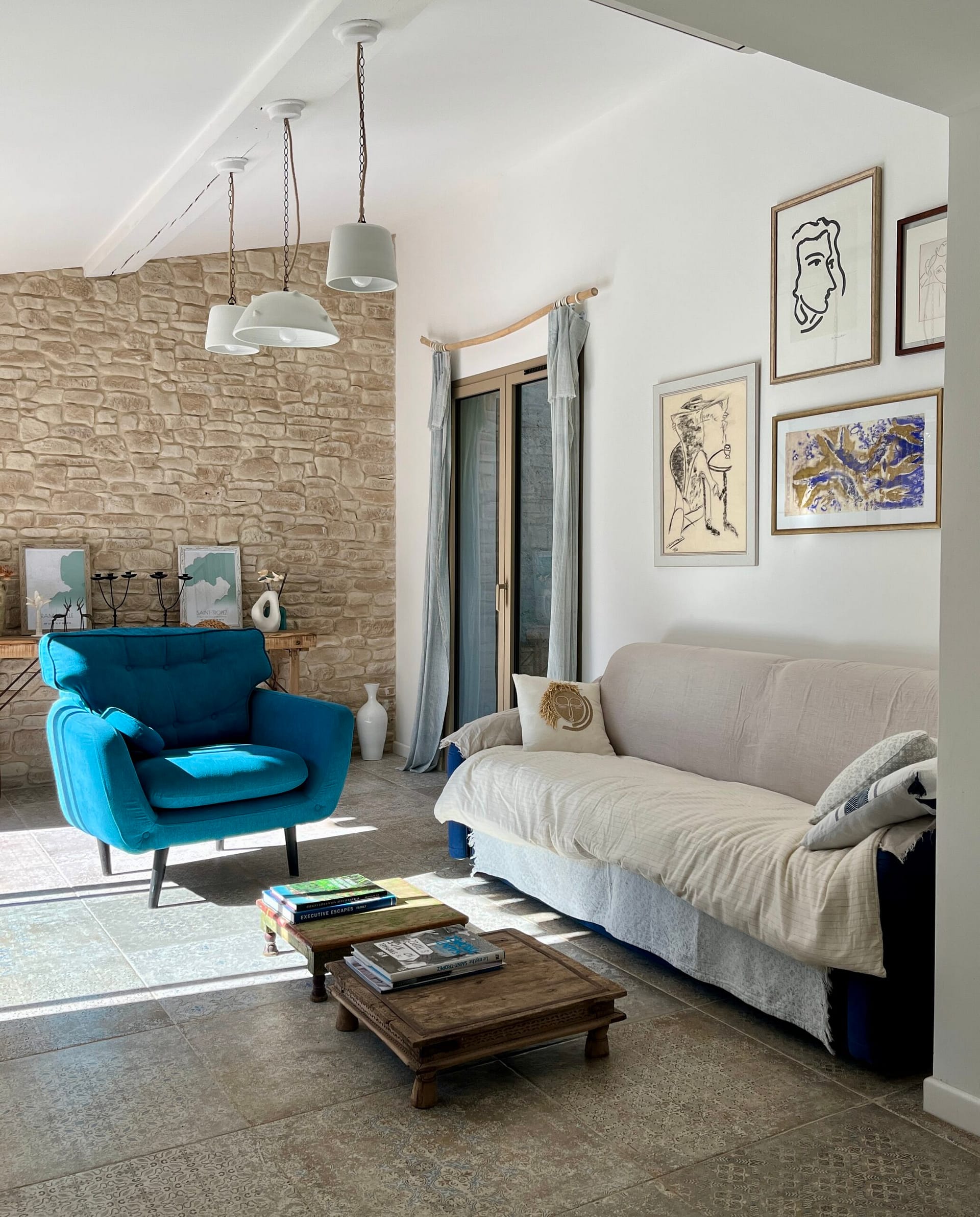 La maison - Maison de charme a pampelonne Baigné de lumière, propice à la détente